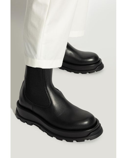 Jil Sander Black Ankle-High Shoes