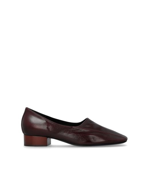 Phoebe Philo Brown Leather Shoes "Club Slipper"