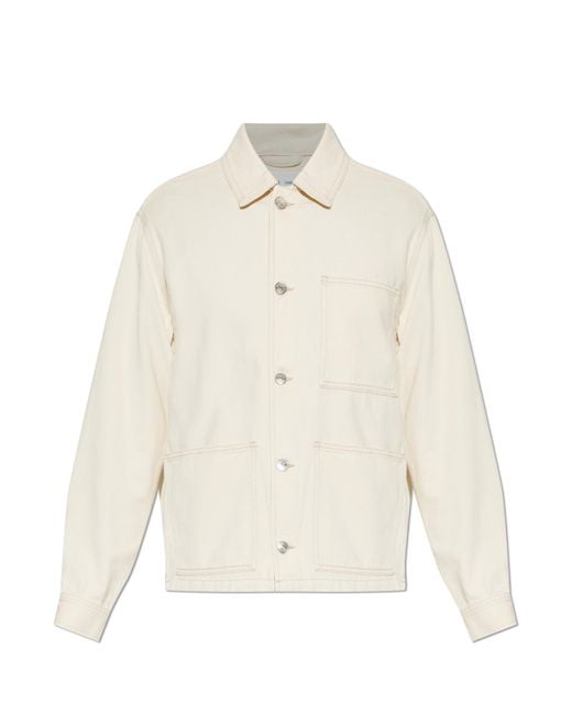 Samsøe & Samsøe White 'Sachore' Denim Jacket for men