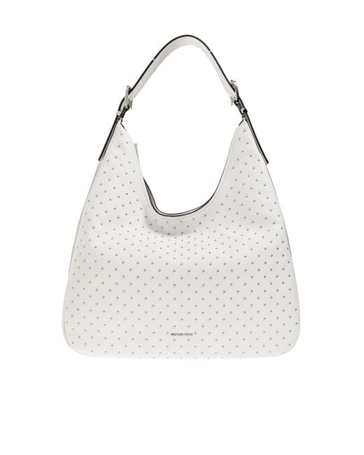 MICHAEL Michael Kors White 'Nolita' Shoulder Bag