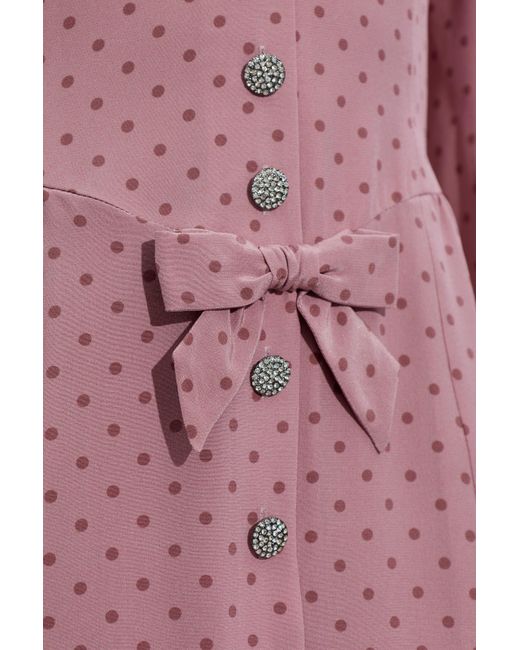 alessandra rich pink polka dot dress Pink polka dot dress outfit