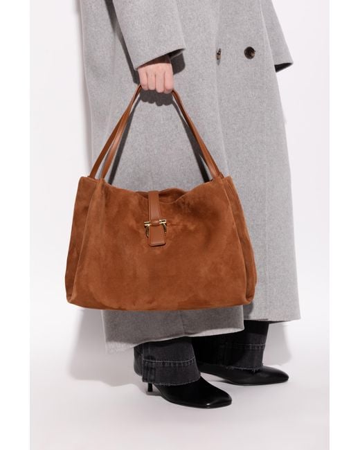 Ferragamo Brown Shopper Type Bag