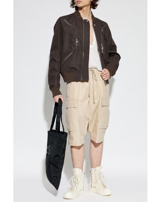 Rick Owens Natural 'Cargo' Shorts for men