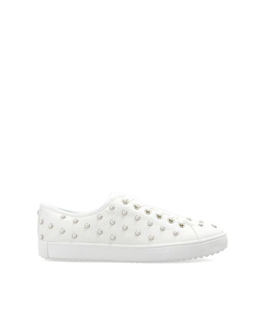 Kate Spade White 'match Pearls' Sneakers