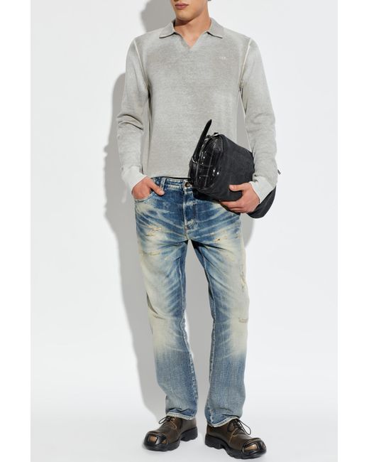 DIESEL Gray Polo 'K-Lawrence' for men