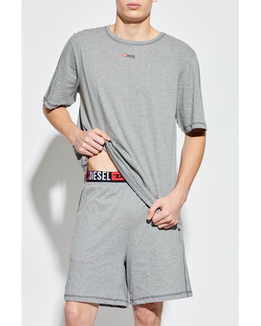 DIESEL Gray Two-Piece Pyjamas 'Set-Adam-D-Core' for men
