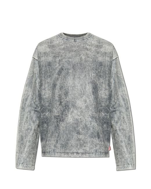 DIESEL Gray Sweater K-Brutus for men
