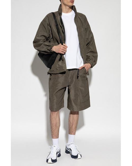 Comme des Garçons Brown Plaid Pattern Jacket for men