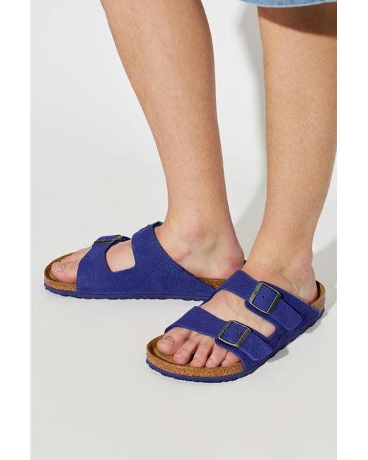 Birkenstock Blue "Arizona Bs" Slides for men