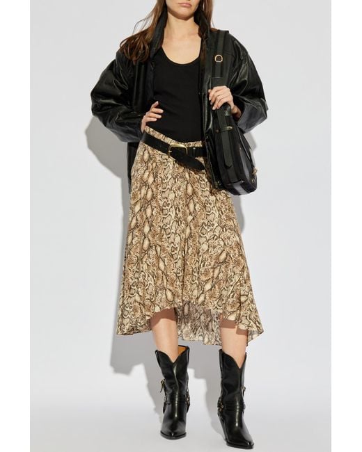 Isabel Marant Black Ribbed Top Thea