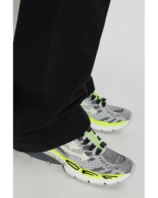 Off-White c/o Virgil Abloh Green 'Be Right Back Knit' Sports Shoes