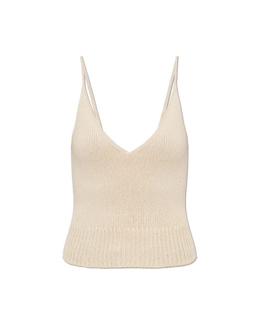 Re/done White 'Millie Cami' Top