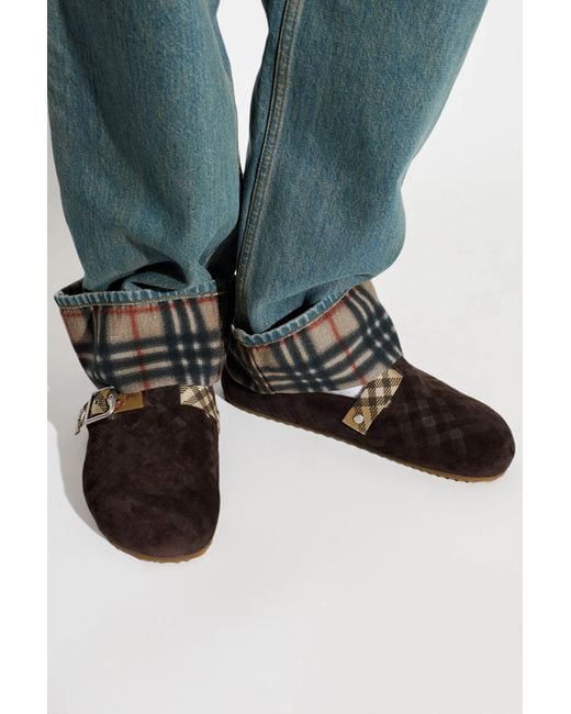 Burberry Black 'Urchin' Slides for men