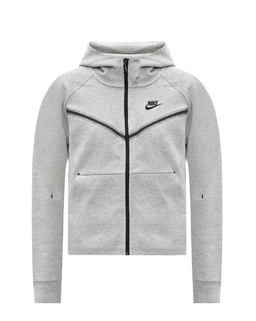Nike Gray Logo Hoodie Grey