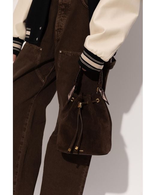 Amiri Black Suede Handbag