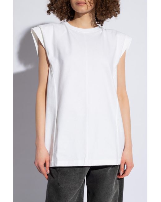 Issey Miyake White Printed T-Shirt