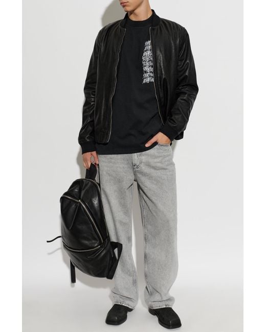 AllSaints Black T-Shirt 'Repeat' for men