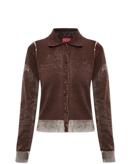 DIESEL Brown Cardigan "M-Loren"