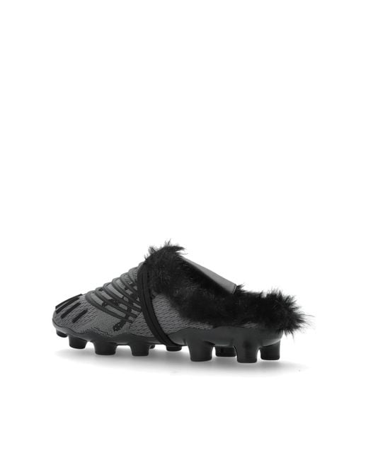 Balmain Black Clogs-Type Flip-Flops for men