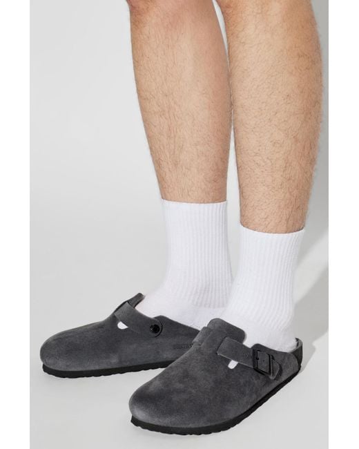 Birkenstock Black 'Boston Bs' Clogs for men