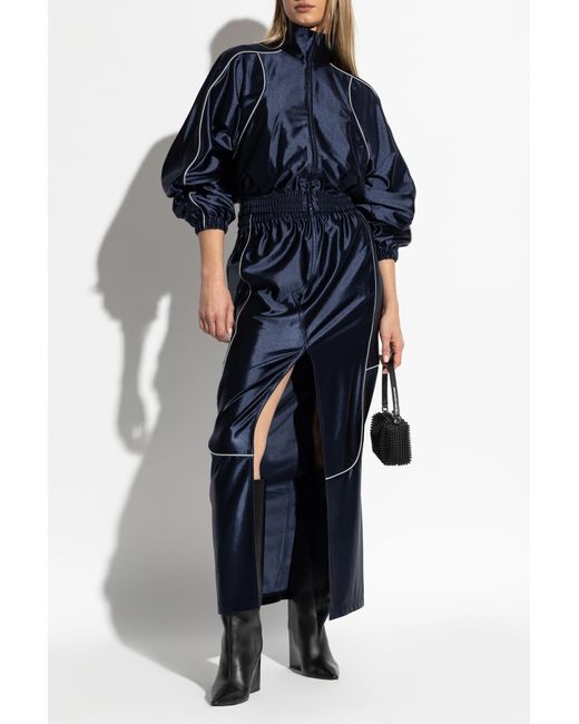 T By Alexander Wang Blue Skirt With Logo