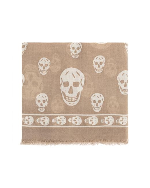 McQueen Natural Wool Scarf