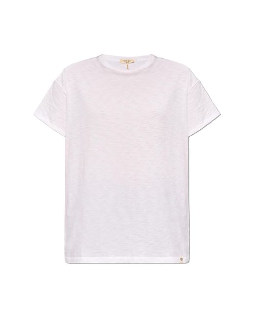 Rag & Bone Pink Pima Organic Cotton T-shirt,