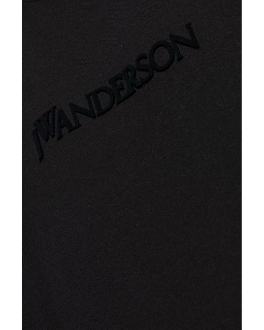 J.W. Anderson Black T-Shirt With Logo for men