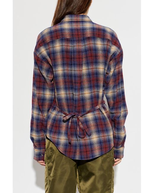 DSquared² Purple Shirt Tied