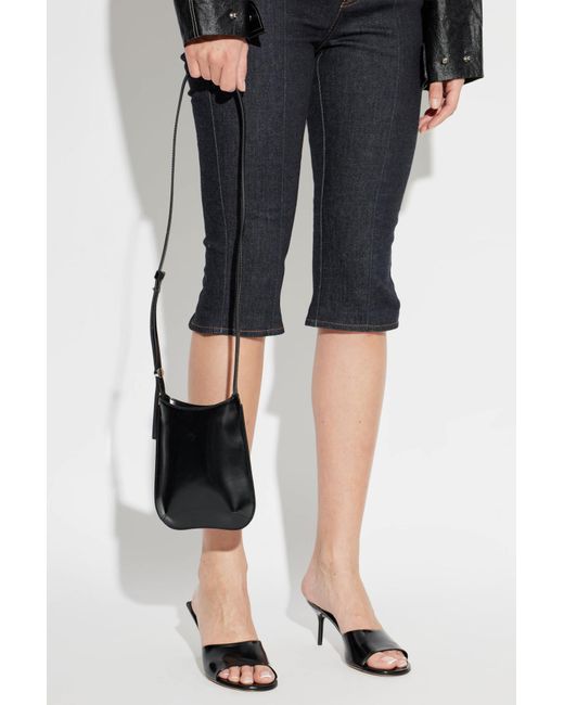 Jacquemus Black Phone Case 'Bisou' On A Strap