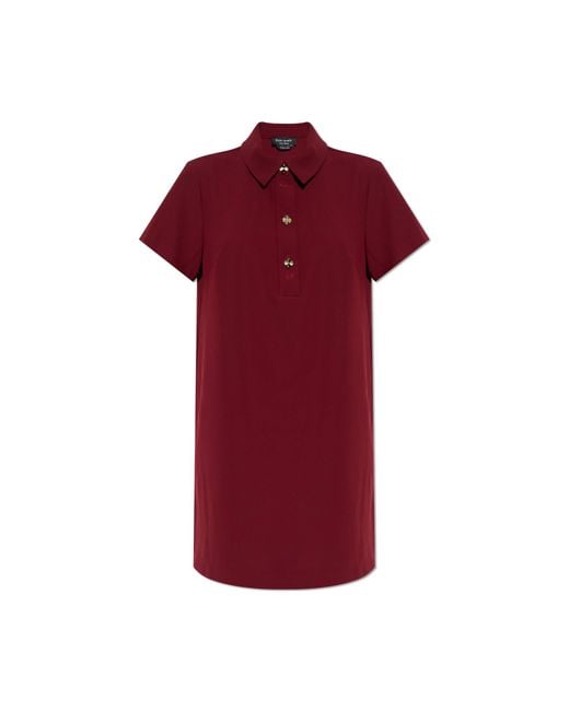 Kate Spade Red Dress With Polo Collar