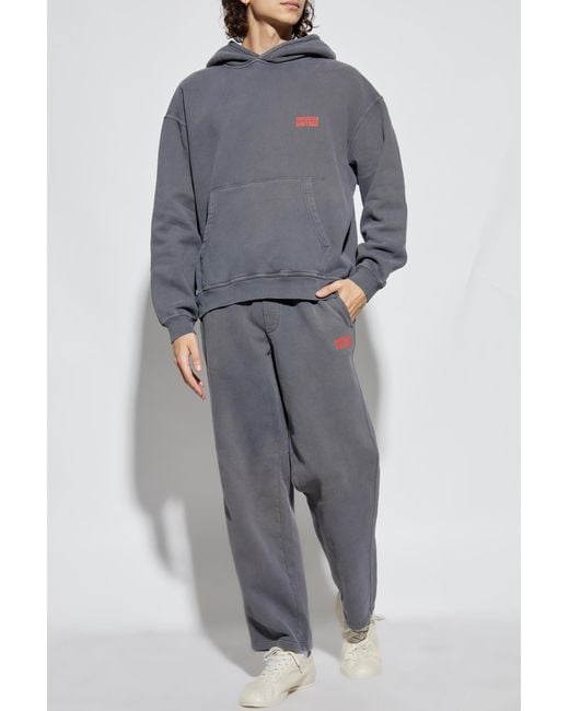 American Vintage Gray Sweatshirt With Logo for men