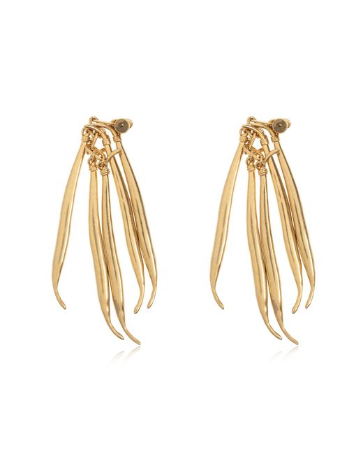Jacquemus Brown Brass Earrings
