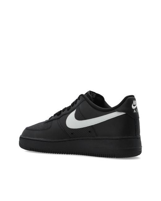Nike Black Sports Shoes 'Air Force 1 '07 Lv8' for men