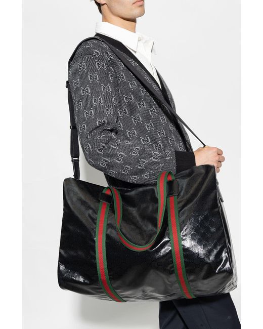 Gucci 'duffle Maxi' Duffel Bag in Black Lyst