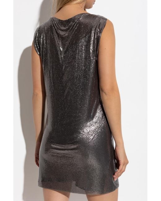 Versace Black Sleeveless Sequin Dress
