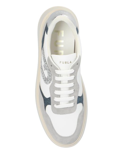 Furla White Sports Shoes