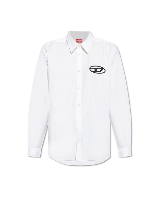 DIESEL White Casual Shirts for men