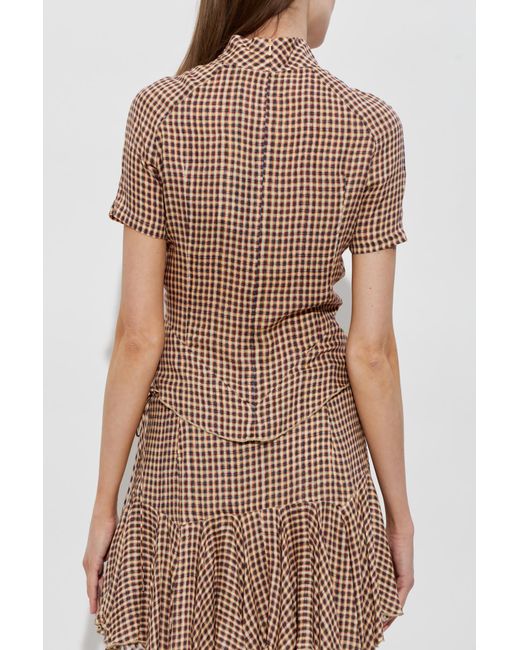 KNWLS Brown Top "Tess"