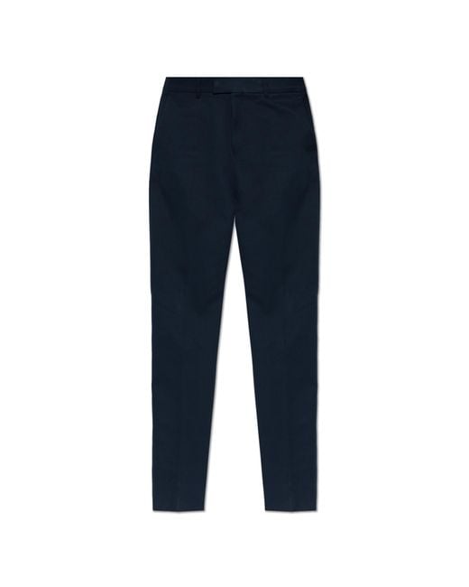 Ferragamo Blue Cotton Trousers for men