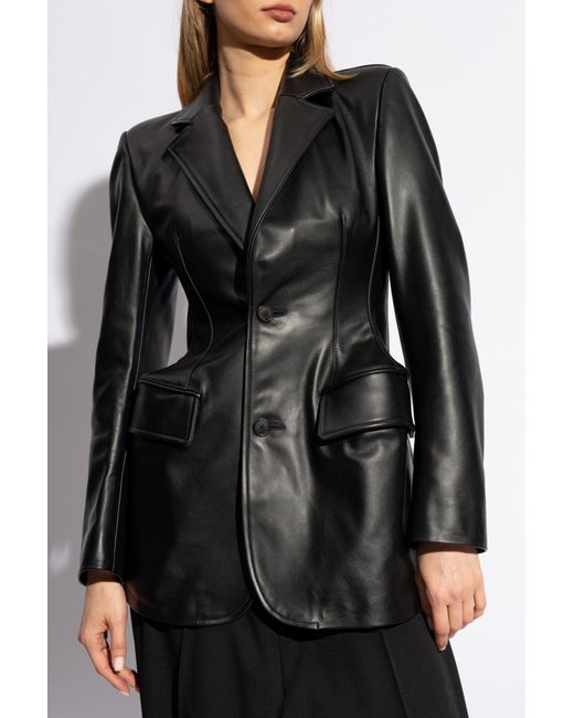 Balenciaga Black Leather Jacket