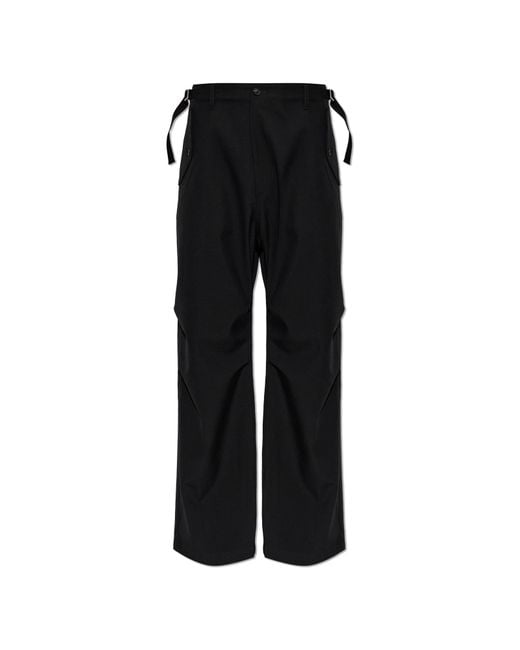 DSquared² Black Creased Trousers for men
