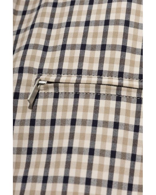 Ferragamo Natural Plaid Pattern Jacket for men