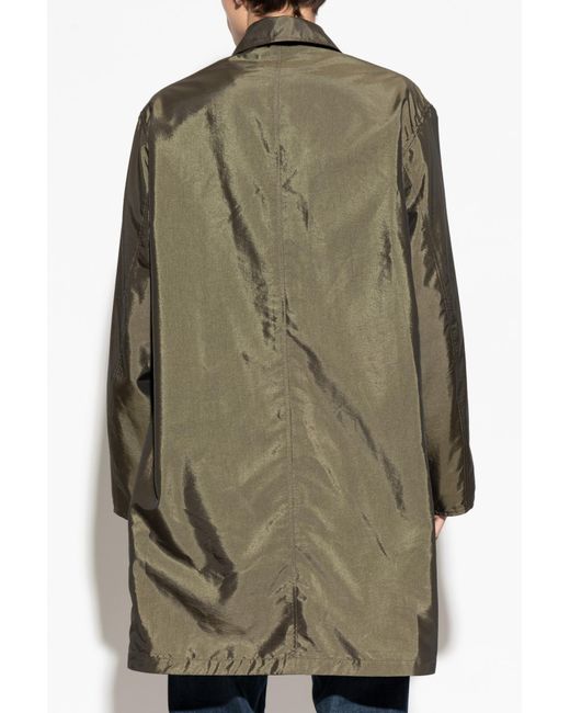 Maison Margiela Black Checked-Pattern Coat for men