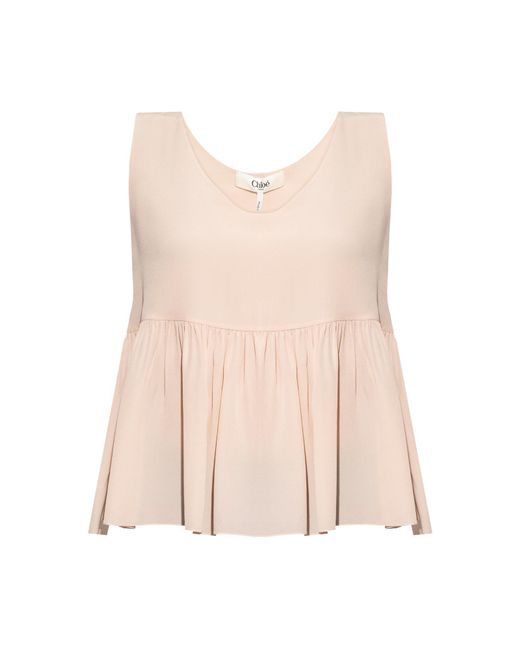 Chloé Black Silk Top