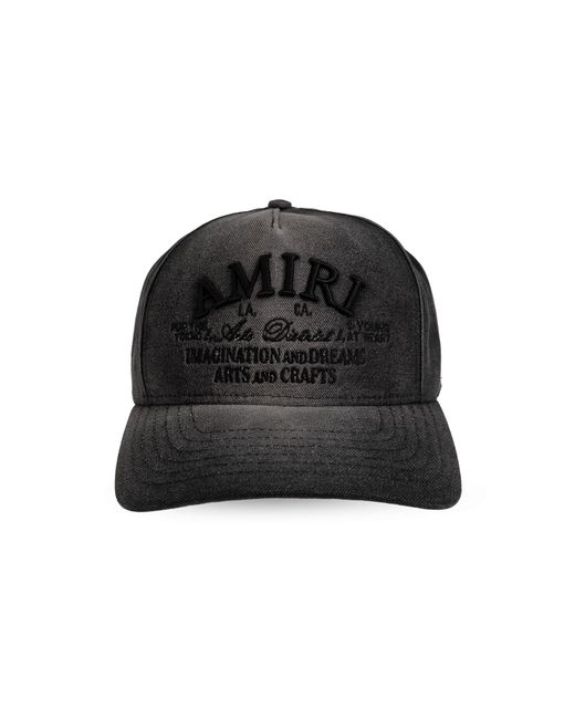 Amiri Black Baseball Cap for men