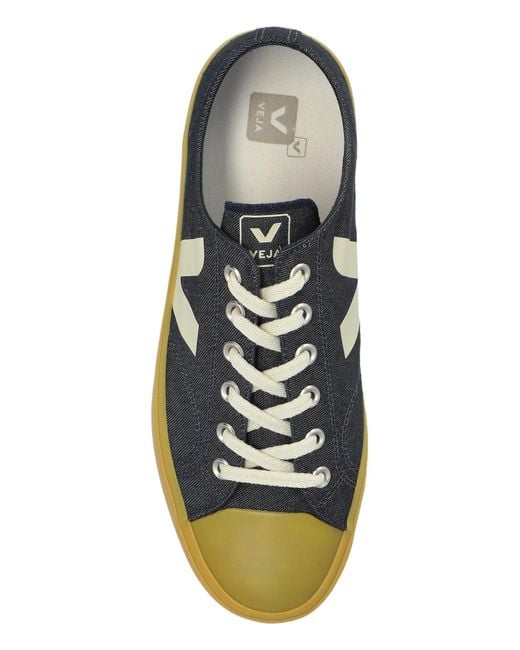 Veja White Sneakers Wata Ii Low Denim for men