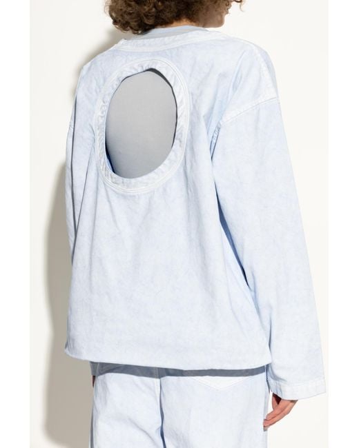 Issey Miyake Blue Bag With The Option To Wear As A Top