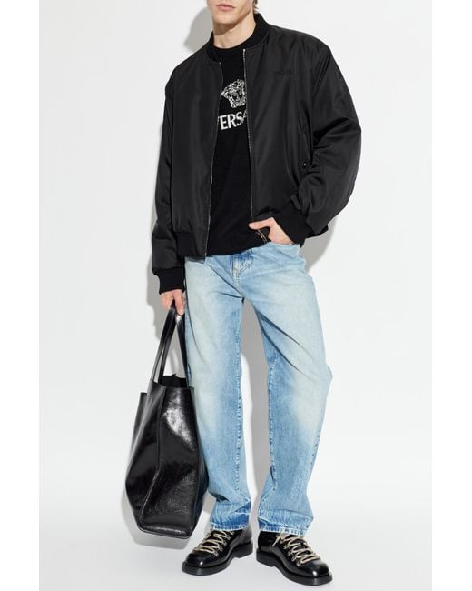 Versace Blue Jeans With A 'Vintage' Effect for men