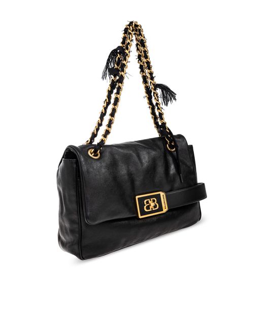 Balenciaga Black Shoulder Bag Modu Flap Medium